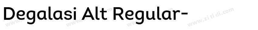 Degalasi Alt Regular字体转换